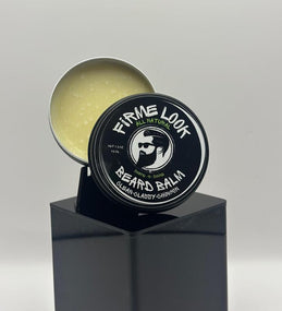 Firme Look All-Natural Beard Balm. Expertly Formulated to Provide Both Control and Nourishment for Your Beard. Designed for a Strong Defined Style with Added Shine While Keeping Skin and Beard Hydrated, Healthy, and Moisturized. Coconut/Argan/Jojoba/Shea