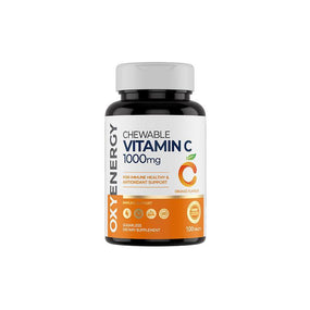 Oxyenergy Chewable Vitamin C,For Immunity Enhancement,Pigmentation Prevention,Antoxidant Support,1000Mg High-Content,100 Tablets/Bottle